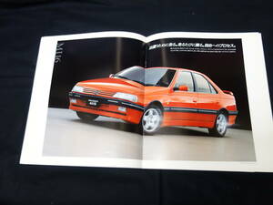 [Y900 prompt decision ] Peugeot 405 SRI / SRI-EX / MI16 exclusive use main catalog / Japanese edition [ at that time thing ]