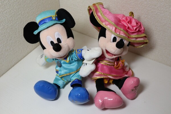 ミッキー ミニー ペアぬいぐるみ ディズニー ファッショナブル・イースター2015