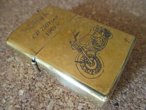 ZIPPO [HONDA CB750 Four Honda Dream foa Gold ]1968 year manufacture? Honda technical research institute industry motorcycle oil lighter Zippo - waste version ultra rare 