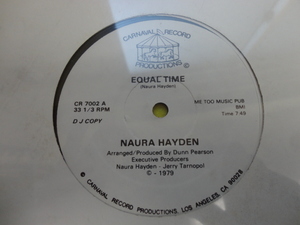 Naura Hayden - Equal Time シュリンク未開封　オリジナル原盤 12 ダンサブル　DISCO CLASSC 視聴