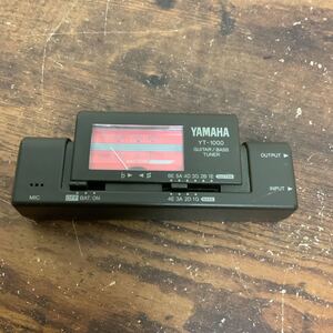 △YAMAHA ヤマハ　ギターBASS TUNER YT-1000 中古品　動作OK！　14cm×5.5cm