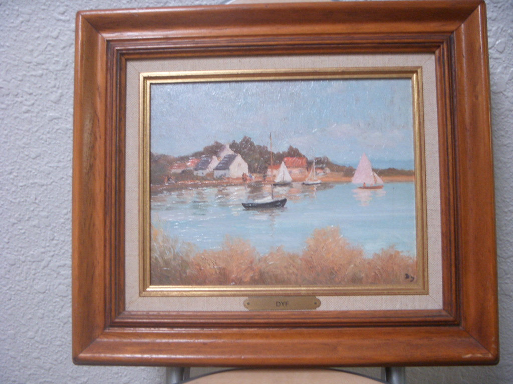 Sen Sakura Reproduction, French Painting, Marcel Dreyfus (DYF=Dreyfus) or Dyf, Top 10 Most Popular Paintings. Rare!, Painting, Oil painting, Nature, Landscape painting