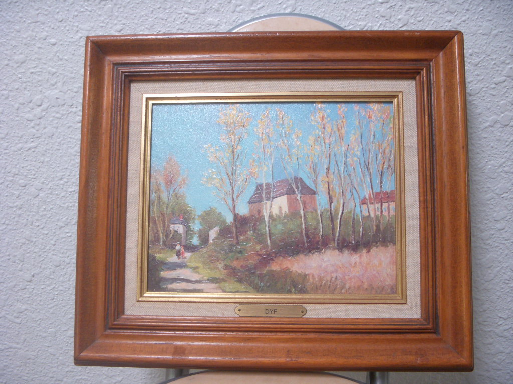 Sen Sakura 复制自 Marcel Dyff 的法国画作, 绘画, 油画, 自然, 山水画