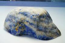 フェルメール ブルー30年前の在庫なので上質!藍色が綺麗な上質アフガニスタン産ラピスラズリ/ラピス/ウルトラマリンブルー原石/312g_画像3