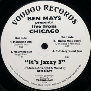 [12] '98米Promo / Voodoo Records / 1165803 / Ben Mays / It's Jazzy 3 / House / Deep House