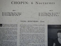 【LP】NADIA REISENBERG(W-LAB7029米国WESTMINSTER深溝黒ラベル1957年?初期盤/CHOPIN/6 NOCTURNES/ナディアライゼンバーグ/ショパン)_画像3