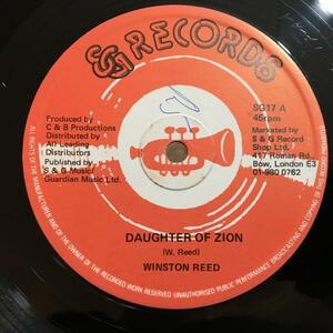 ★Winston Reed/Daughter Of Zion★メロウROOTS/LOVERS！