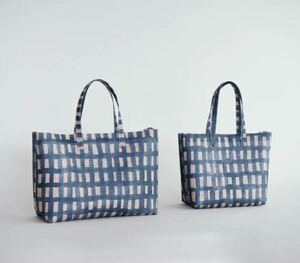  beautiful goods mina perhonen /mina perhonen ×Luisa Cevese sora check bag large tote bag shoulder 