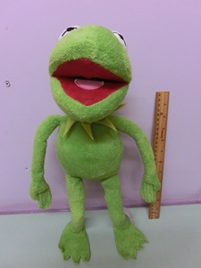 ザ・マペッツ マペットショー◆カーミット ポージング 針金 ぬいぐるみ人形 40㎝◆The Muppets Muppet Show Kermit ジム・ヘンソン カエル