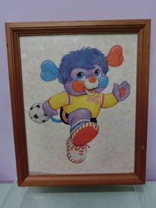 ポップルズ Popples ビンテージ 壁掛け額 絵画 インテリア ディスプレイ 28×23㎝◆Vintage アンティーク ウォールデコレーション unicorn