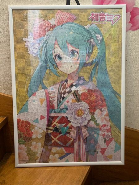 初音ミク 1000ピース パズル 完成品 額付き