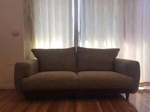 Скандинавский 2,5p диван, бежевый, диван 2 человека, мебель, легкие домашние товары