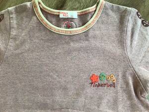  Tinkerbell [TINKERBELL] long sleeve T shirt 130 size *USED