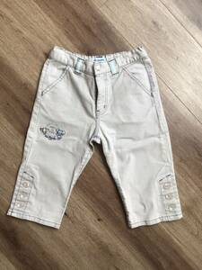 【pom ponette】ポンポネット・キッズ・ジーンズハーフパンツUSED・140