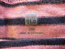 ●ユニクロ キッズ ボーダーポートネックTシャツ　150 UNIQLO ピンク　ボーダー カットソー　ロンT _画像3