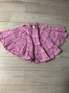 mezzo piano skirt ( pink check )