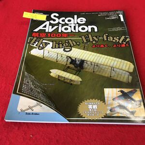 f1-0208-009 隔月刊 スケールアヴィエーション 2004年1月号 航空100年～ Fly high,Fly fast! 折れ目 傷み※8