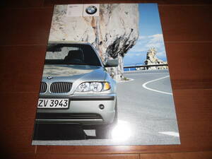 BMW3 series [E46 latter term catalog only 2001 year 10 month 89 page ]330Xi/325i/320i/318i other M sport publication 