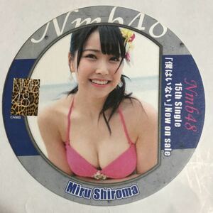 NMB48 白間美瑠 僕はいない　AKB48 CAFE＆SHOP コースター　水着