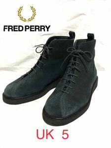 # new goods same etc. #FRED PERRY* Fred Perry #nanayon boots # dark navy *UK5(24cm)* stylish * high quality * suede *sib.