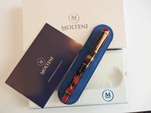 ◆【新品・未使用】MOLTENI　モルテーニ万年筆　プレシャス・レジン　モデル88　レッド　ペン先：M　吸入式