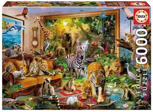 17679 6000 piece jigsaw puzzle Spain sale *Educa* animal Entering the Bedroom