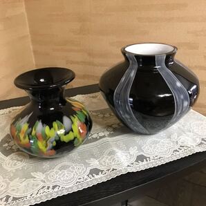 花瓶 花器 陶器 中古 2本