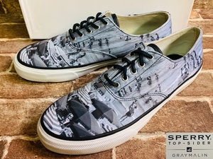 ★26,5cm/新品！1935年創業スペリートップサイダー.SPERRY TOP-SIDER.サーフ.総柄.スニーカー.定価￥9900.西海岸カリフォルニアスタイル/P