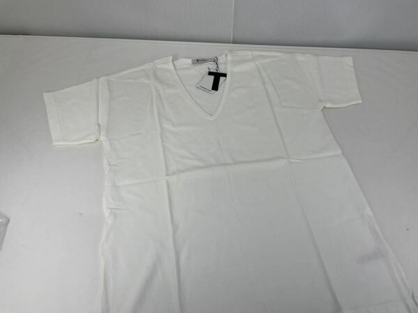 T by ALEXANDER WANG ティーバイアレキサンダーワン Vネック Tシャツ　4402209P13 WHITE/Sサイズ　定価￥28,600