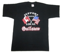 即決 ★ 90年代 ビンテージ Outlaws mc バイカー 国旗 Tシャツ ★ 卍 ヘルズ エンジェルス SS ハーレー ダビッドソン_画像1