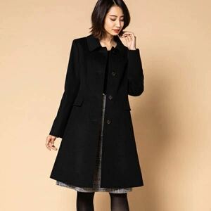  new goods tag not yet arrived ketty Katty wool beaver turn-down collar coat 2017AW size 2 black regular price,39.000+ tax 
