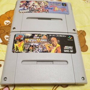 【動作確認済】SFCプロレスゲーム2本セット！スーパーファミコン版