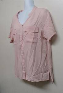[17666] HusHush / размер 2 / симпатичный розовый цвет / прозрачный style / блуза 