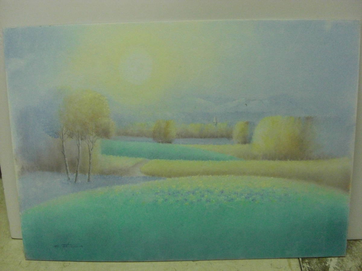 Foreign painter Lovely and fantastic chalk pastel painting/landscape painting *A-1527, artwork, painting, others