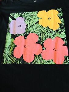 【希少★美品★メンズLサイズ★送料込！】限定コラボ ユニクロ UNIQLO アンディ・ウォーホル Flowers 花 BLACK 黒 UT Tシャツ 半袖 SPRZ NY