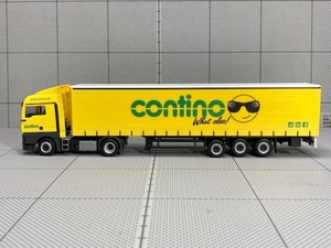 1/87 Herpa MAN TGX XLX Euro 6C Curtain Semi-Trailer "Contino" (Denmark)