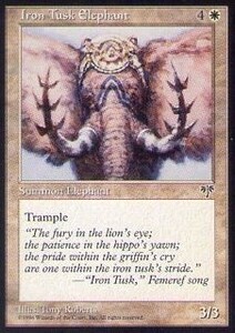 015156-002 MI/MIR 鉄の象牙/Iron Tusk Elephant 英2枚