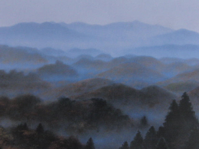 Fumiaki Ikeno, [Ayaaki Akino], Extrait d'un rare livre d'art encadré, Tout neuf avec cadre, Bonne condition, frais de port inclus, peinture, peinture à l'huile, Nature, Peinture de paysage