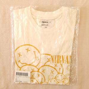 魅惑のバンドT特集! 新品『Denime(ドゥニーム) / NIRVANA(ニルヴァーナ)』メンズ半袖Tシャツ ホワイト S 価格￥5,300+税／カートコバーン