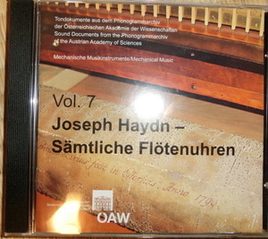 【中古CD 送料無料】 ハイドン Haydn Samtliche Flotenuhren 海外盤