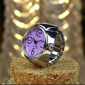 新品　 指　時計 　紫　13の商品画像