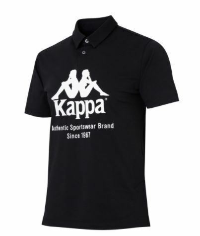 送料無料◆新品◆カッパ Kappa ITALIA ストレッチ 半袖ポロシャツ◆(M)◆KGA12SS33-BK◆Kappa GOLF BANDA