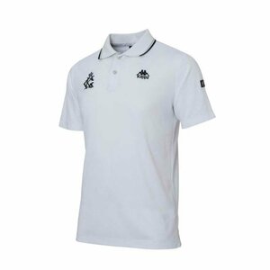 送料無料◆新品◆Kappa カッパ ITALIA 胸グラフィック 半袖ポロシャツ◆(L)◆KGA12SS12-WT◆Kappa GOLF