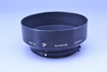 【F刻印入り・送料無料】ニコン Nikon F NIKKOR 50mm F1.4 メタルレンズフード_画像1