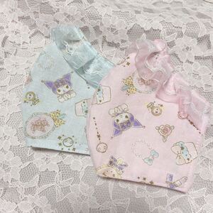 【ハンドメイド】2枚セット 立体型インナーマスク 幼児用 立体マスク サンリオ