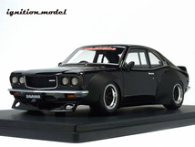 イグニッションモデル 1/18 マツダ サバンナ GT RX3 (S124A) レーシング・ブラック・RSワタナベ/世界限定100台_画像5