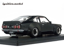 イグニッションモデル 1/18 マツダ サバンナ GT RX3 (S124A) レーシング・ブラック・RSワタナベ/世界限定100台_画像7