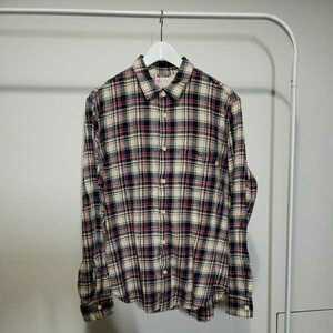 S/DOUBLE STUSSY エスダブル　ステューシー　チェック柄 長袖シャツ SHIRT チェックシャツ XLサイズ　