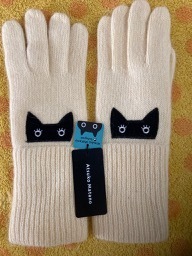 Atsuko Matanoatsu koma tano semi long height knitted gloves 