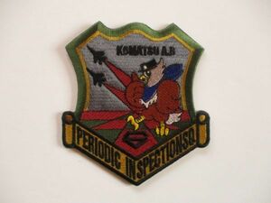 【送料無料】航空自衛隊 JASDF 小松基地 PERIODIC INSPECTION SQパッチ刺繍ワッペン/自衛隊ミリタリー軍サバゲー部隊章 M15